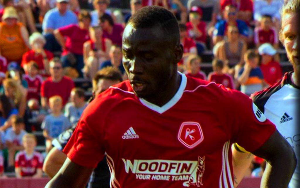 Alhaji Kamara scores Kickers first goal