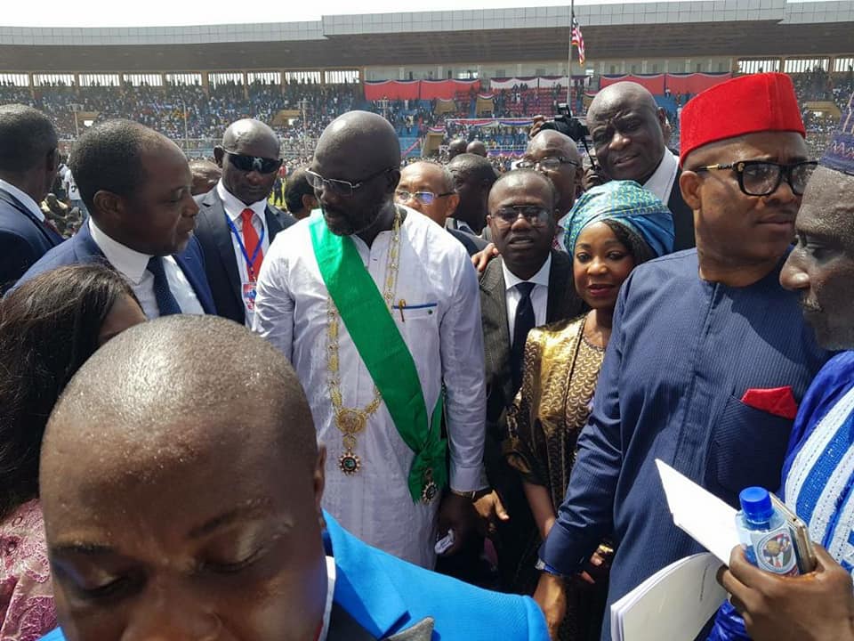 George Weah, former world footballer sworn in as LIB’s president