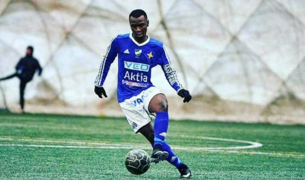 Foday Conteh scores his first goal for Vasa IFK in friendly