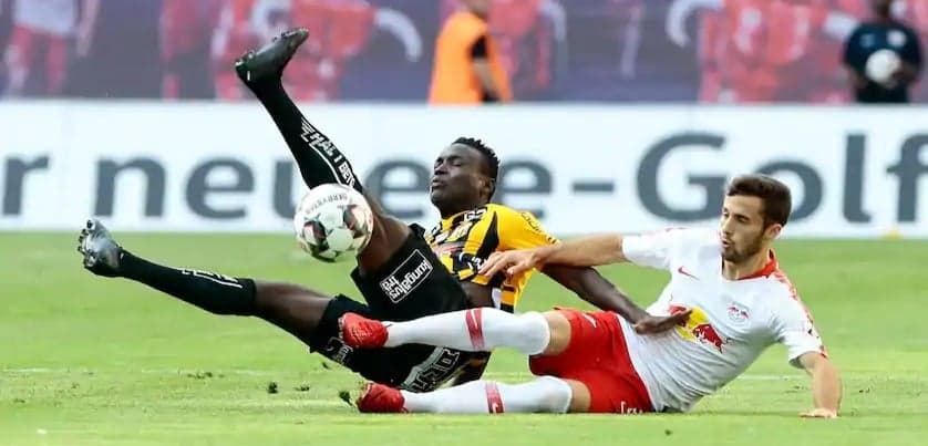 Europa League: Kamara positive despite heavy defeat in Germany