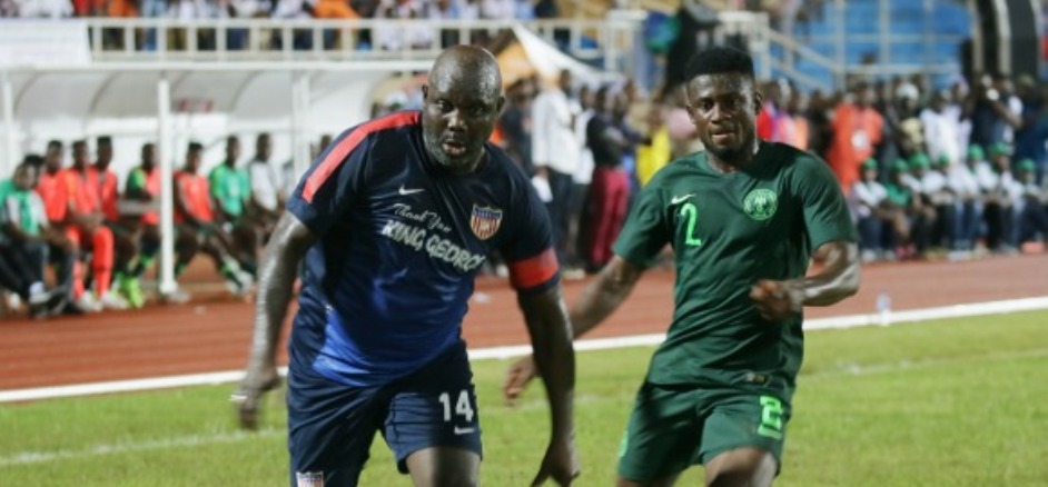 President Weah plays in football friendly for LIB