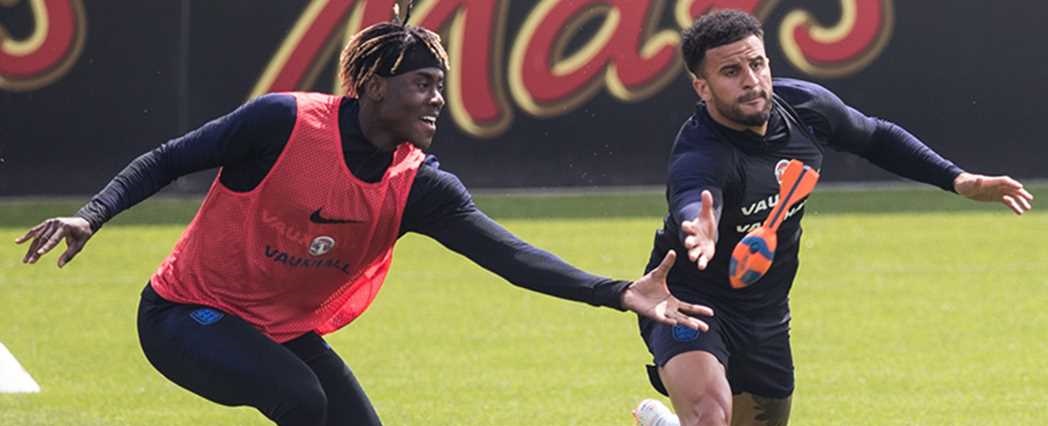 Sierra Leone-born trains with England ahead of victory over the USA