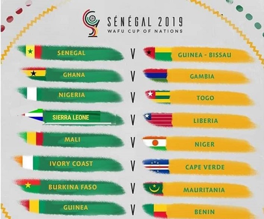 Senegal 2019: WAFU Cup of Nations daily fixtures schedule