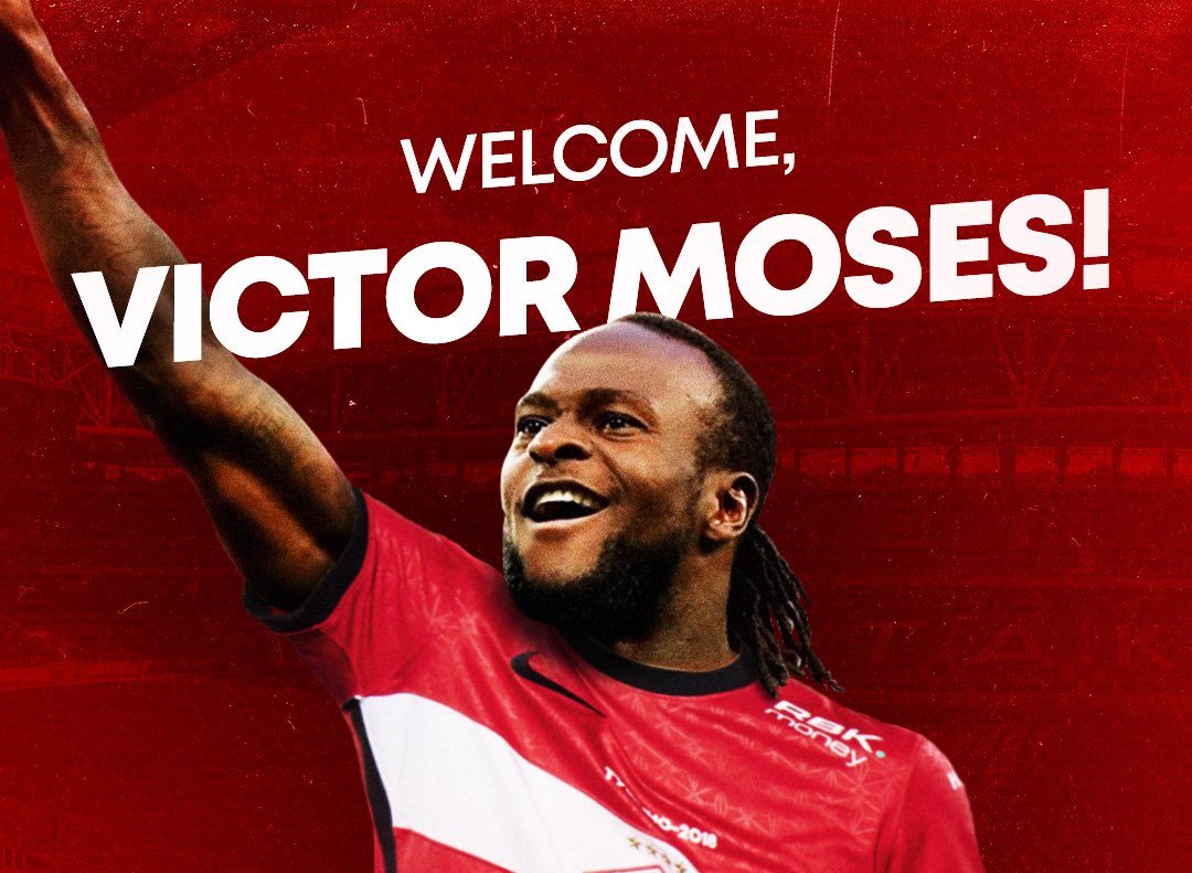 Spartak Moscow sign Nigeria’s Victor Moses on loan