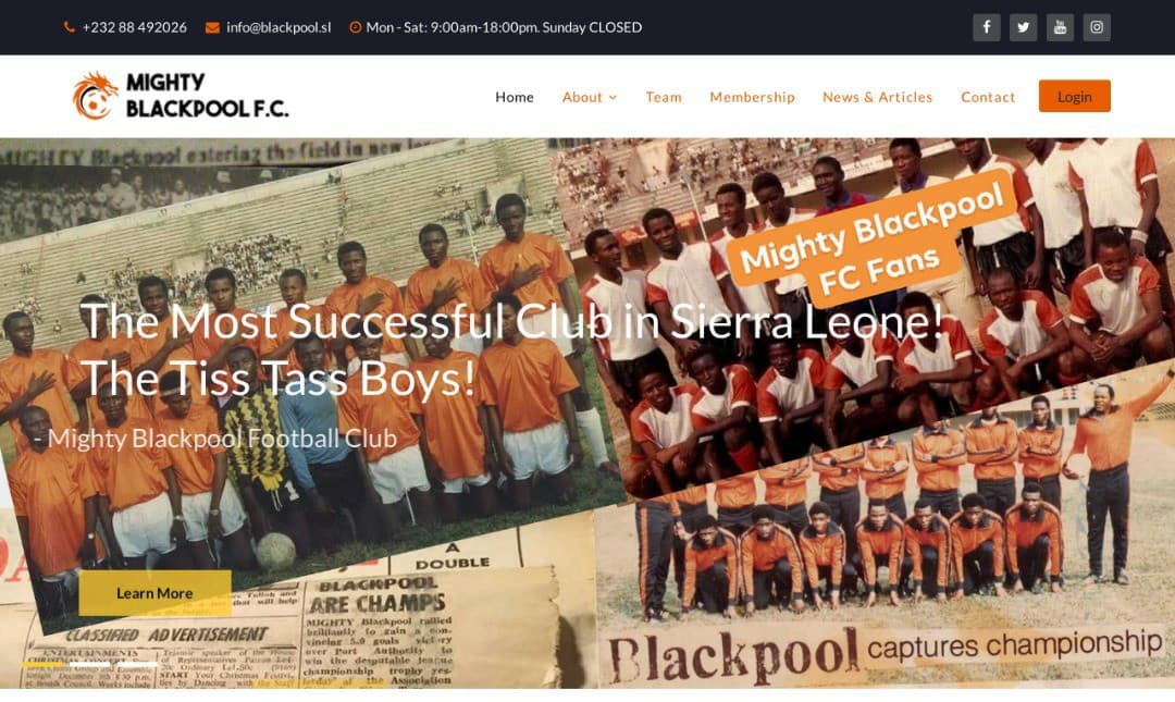 Mighty Blackpool launches a brand-new website