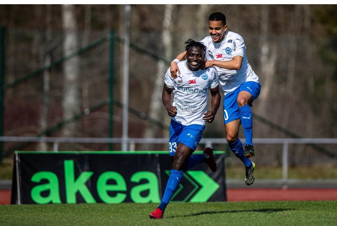 Striker Alhassan Kamara opens Värnamo league account