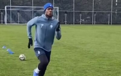 Dynamo Kyiv striker Ibrahim Kargbo returns to light training