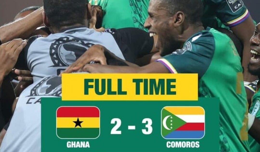 AFCON 2021: Ghana Black Stars knocked out by Comoros