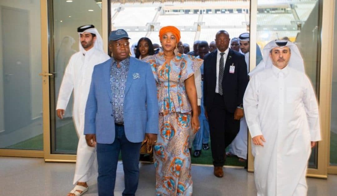 President Maada Bio & First Lady tour Lusail Stadium in Qatar 