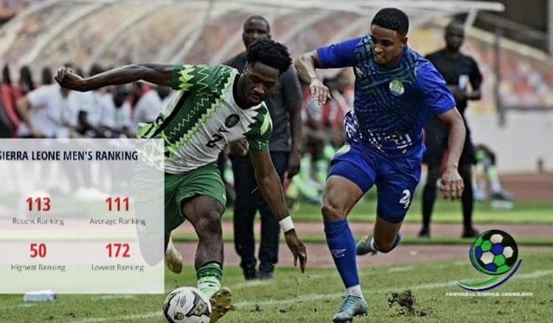 Sierra Leone drop to 113 in latest global rankings