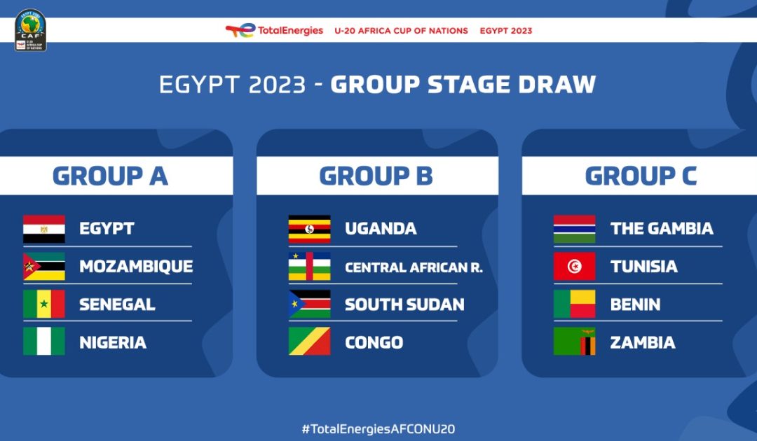 Confirmed: Egypt U-20 AFCON 2023 Groups Revealed