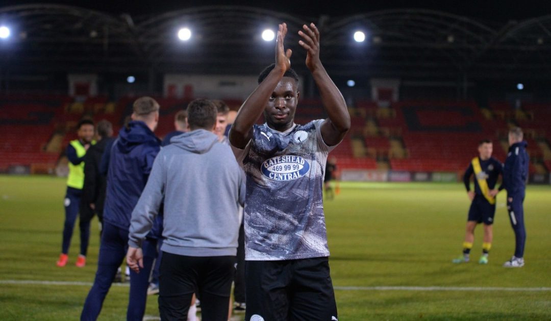 Kamil Conteh nets to earn Gateshead a vital point