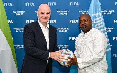 Women’s football on agenda as Infantino meets SLFA boss Brima