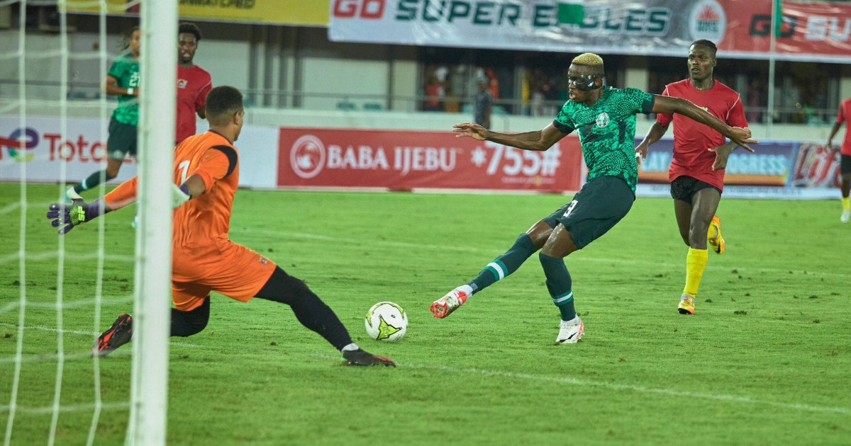 Osimhen hat-trick powers Nigeria to thumping win